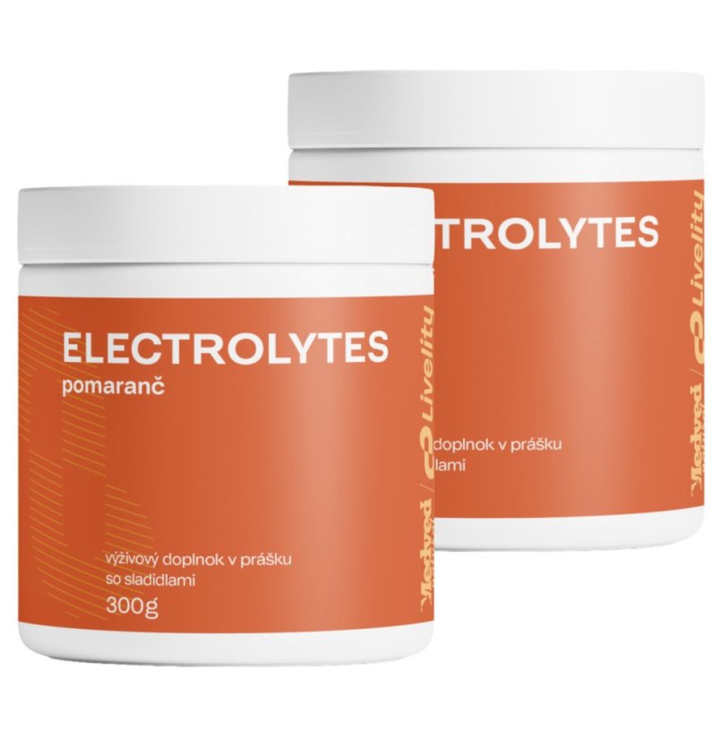 2× Medveď Natural Electrolytes pomaranč 300 g s horčíkom, draslíkom a vápnikom
