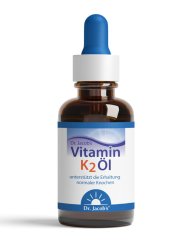 Vitamín K2 v oleji Dr. Jacob’s na podporu zdravých kostí a vstrebávania vápnika vo forme kvapiek