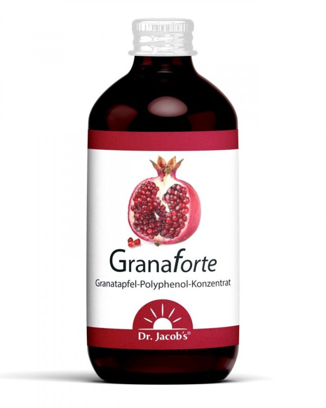Dr. Jacob’s Granaforte – koncentrovaný polyfenolový extrakt z granátového jablka Dr. Jacob’s Granaforte – koncentrovaný polyfenolový extrakt z granátového jablka