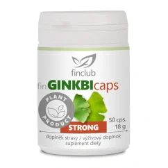Finclub fin Ginkbicaps Strong s extraktom Ginkgo biloba, 50 kapsúl