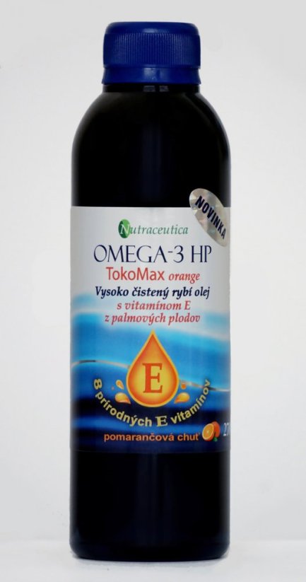Nutraceutica Rybí olej s vitamínom E Omega-3 HP TokoMax orange 270 ml