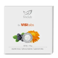 Finclub VISItabs 60 tabliet – výživový doplnok s čučoriedkou a nechtíkom lekárskym na podporu zraku, očí a antioxidačnej ochrany