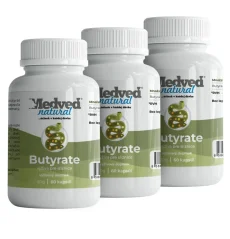 3× Medveď Natural Butyrate 60 kapsúl s mikroenkapsulovanou formou butyrátu