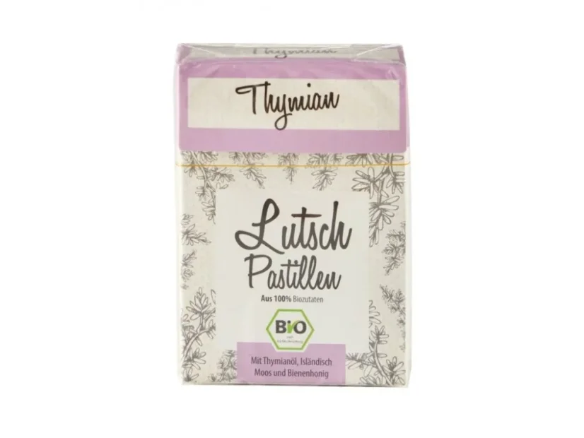 Aries BIO tymianové pastilky s islandským machom a medom na hrdlo