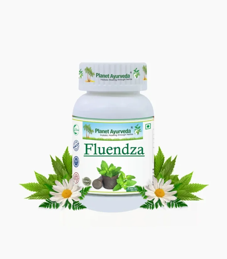 Výživový doplnok Planet Ayurveda Fluendza s bylinnými extraktmi na podporu imunity