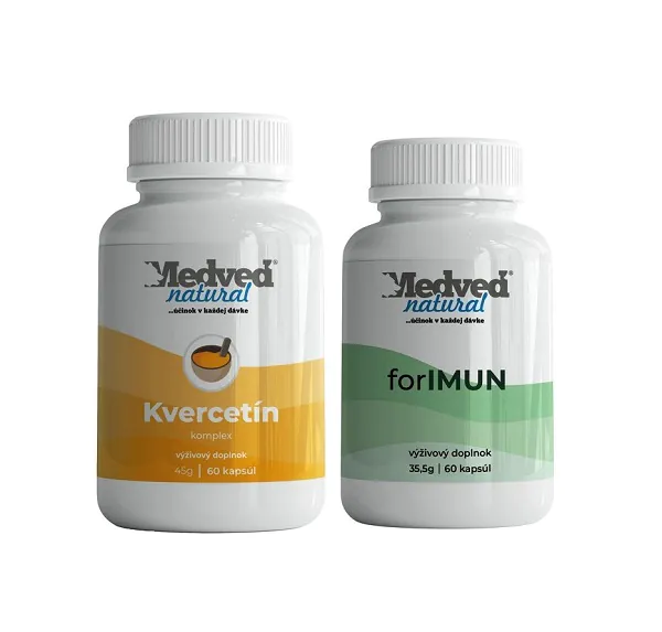Medveď Natural Kvercetín komplex a forIMUN na podporu imunity a vitality