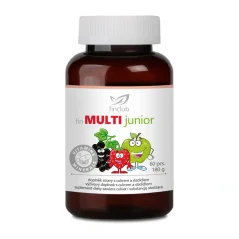 Finclub MULTI junior multivitamín pre deti 60 ks na podporu imunity a zdravého rastu