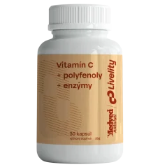 Medveď natural Vitamin C + polyfenoly + enzymy 30 kapslí