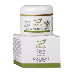 Finclub Organic Aloe Vera Day & Night krém s olivovým olejem - denní a noční krém pro hydrataci a výživu pleti
