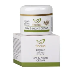 Finclub Organic Aloe Vera Day & Night krém s olivovým olejem - denní a noční krém pro hydrataci a výživu pleti
